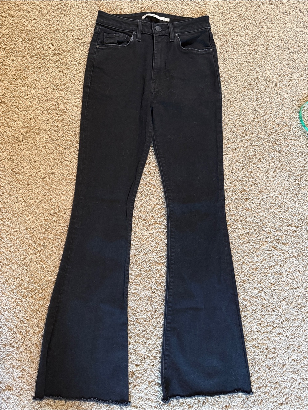 Hudson Jeans Black High-Rise Flare